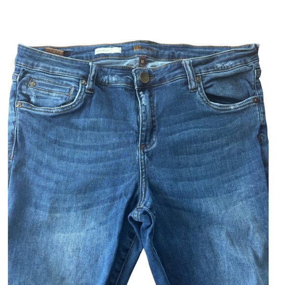 Kut From The Kloth Mid Rise Boyfriend Jeans in Medium Wash Size 12 - Picture 3 of 5